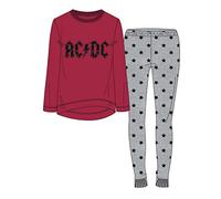 Artesania 2200004849 Cerda Largo AC/DC Conjuntos de pijama, Rojo (Rojo 18), L para Hombre