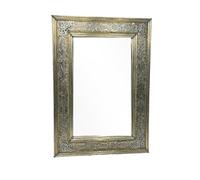 ARTESANIA ALMA Espejo marroqui de Alpaca Plateado (120_x_70_cm)