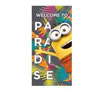 Artesanía Cerdá 2200002152 Toalla Playa algodón, diseño Minions, GRU Mi Villano Favorito, Algodón, Multicolor, 30x5x35 cm