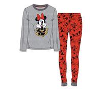 ARTESANIA CERDA 2200004845 Largo Minnie Conjuntos de pijama, Gris (Gris 13), L para Mujer