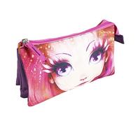 ARTESANIA CERDA Estuche/PORTATODO Plano 3 Compartimentos Nebulous, Rosa