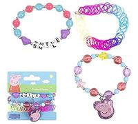 ARTESANIA CERDA Set 3 pulseras de Peppa Pig