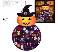 Artesanía de Halloween - de 2,8 pies, Pumpkin Halloween Arts and Crafts, colgante de fieltro ligero | Actividades de vacaciones de temporada para Girl Home Boy Gathering