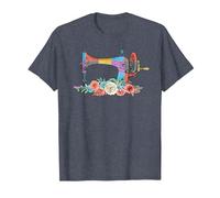 Artesanía De La Costura - Costurera De La Máquina De Coser Camiseta, Hombre, Azul Jaspeado, 4XL
