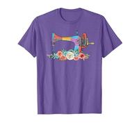 Artesanía De La Costura - Costurera De La Máquina De Coser Camiseta, Hombre, Morado Jaspeado, XXL