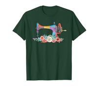 Artesanía De La Costura - Costurera De La Máquina De Coser Camiseta, Hombre, Verde Bosque, S
