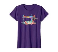 Artesanía De La Costura - Costurera De La Máquina De Coser Camiseta, Mujer, Morado, XXL
