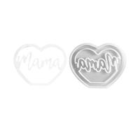 Artesanía de resina epoxi, para el Día de la Madre, manualidades con forma de corazón, para alimentos para mujeres.