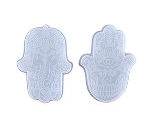 Artesanía Jabón Vela Resina Molde de Fundición Artesanía Soporte de Joyería Molde de Resina Epoxi Decoraciones del Hogar Posavasos Moldes de Silicona para Fundición