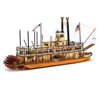 Artesanía Latina - Maqueta de Barco de Madera - Barco de Vapor Americano, King of the Mississippi - Modelo 20515, Escala 1:80 - Modelos Reducidos a Montar - Nivel Avanzado