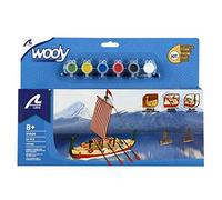 Artesanía Latina - Maqueta de Barco en Madera - Barco Vikingo Drakkar para Niños +8 - Modelo 30506N - Maquetas para Montar