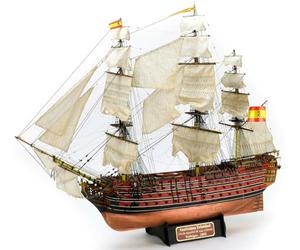 Artesanía Latina - Maqueta de Barco en Madera - Navío de Línea Español, Santísima Trinidad Trafalgar 1805 - Modelo 22901, Escala 1:84 - Maquetas para Montar - Nivel Experto