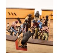 Artesanía Latina Set de 10 Figuras de Artilleros Navales 1700-1815, Metal, Escala 1:48, Modelo 22906F, 20-25mm, Sin Pintar