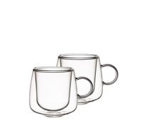 Villeroy & Boch - Artesano Hot&Cold Beverages, vaso para espresso, set de 2 vasos de doble pared para bebidas frías y calientes, 60 ml, vidrio borosilicato, apto para lavavajillas y microondas