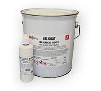 Artespray - Gel Coat Blanco 9003 5Kg + Peroxido Para aplicar en moldes que seran revestido con resina de poliester