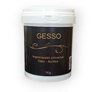 Artespray - Imprimación Gesso Blanco 1Kg Para Oleo-Acrilico, Preparador de Superficies como Lienzos,Madera, Escayola