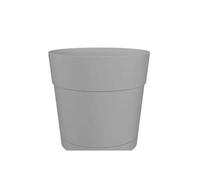Artevasi Capri - Maceta Ancha con Reserva de Agua, 40 cm, Color Gris Claro