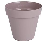 Artevasi Capri, Maceta Redonda de plástico, 20 cm, Color: Gris Pardo
