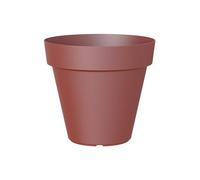 Artevasi Capri, Maceta Redonda de plástico, 20 cm, Color: Rojo Oscuro