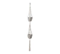 Artevasi MACRAM doble nudo cuadrado blanco 120 cm