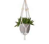 Artevasi MACRAMÉ Triple Nudo Piedras Blanco 160 CM