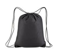 Artexia Bolsa mochila deportiva Gym Sack Sport Gimnasia Natación Bolsa Cordón Gimnasio Impermeable Viaje Zapatos Escuela Guardería Niños Adultos Unisex, Negro , 38x42cm