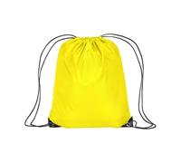 Artexia Bolsa mochila deportiva Gym Sack Sport Gimnasia Natación Bolsa Cordón Gimnasio Impermeable Viaje Zapatos Escuela Guardería Niños Adultos Unisex, amarillo, 38x42cm