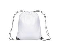 Artexia - Mochila Deportiva con Cordón, Bolsa de Gimnasio, Deportiva, para Natación, Escuela, Viaje, Unisex, Impermeable, Color blanco., 34x42cm