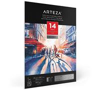 ARTEZA Bloc para acuarelas A4 | 14 hojas | 300gsm | 100% algodón | Papel prensado en frío y sin ácido | Ideal para pintar con acuarela y técnicas mixtas