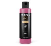 Arteza Pintura acrílica para pouring, 8 oz (236 ml), Rosa Cereza A402, pintura acrílica de alto flujo, no requiere mezcla, pintura para verter sobre lienzo, vidrio, papel, madera, azulejo y piedra