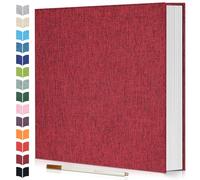 Artfeel Álbum de fotos autoadhesivo, 60 páginas, libro de fotos grande para fotos de 4 x 6, 5 x 7, 8 x 10 pulgadas, álbum de bricolaje para bebé, boda, familia, viajes, cumpleaños, con bolígrafo