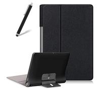 Artfeel Funda para Lenovo Yoga Smart Tab/Yoga Tab 5 YT-X705F 10.1, ultradelgada, ligera, de piel, plegable, con función atril, con tapa magnética, color negro
