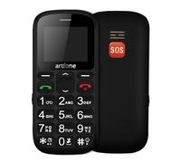 artfone CS181 Negro - gsm Teléfono Móvil para Personas Mayores丨Senior Móviles de Teclas Grandes丨Doble SIM丨FM丨Llamada Rápida丨Botón SOS丨Volumen Alto丨Batería de 800 mAh丨Bloqueo de teclas丨USB-C丨Radio FM