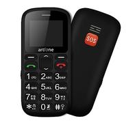 artfone CS181 Teléfono Móvil para Personas Mayores Teclas Grandespara Mayores, 2G gsm con SOS Botón, 1.8 Pulgadas, Fácil de Usar para Ancianos, Negro
