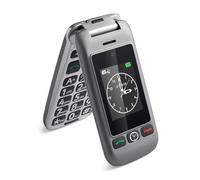 artfone G6 4G Teléfono móvil de Tapa para Mayores丨Botones y Teclas Grandes丨Teléfono móvil para Ancianos de Doble pantalla丨Llamada Rápida丨Base de Carga丨Cámara丨Botón SOS丨Bateria 1300mAh丨USB-C - Gris