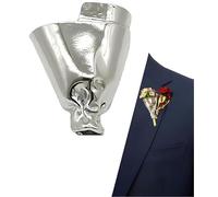 Artful Flower Vase Brooch, Flower Bouquet Brooch, Wearable Flowers Bouquet Clip, Handmade-Inspired Lapel Pin for Holding Fresh or Dried Flowers