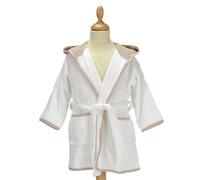 ARTG® Boyzz&Girlzz® - Albornoz Infantil con Capucha, Color Blanco con Arena, tamaño 140/152