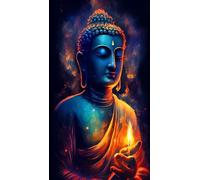 ARTGOTO Diamond Painting Cuadrado Adultos Grande Tamaño Kit Completo,40x70 cm Cuadros Pintura de Diamante para Adultos Buda B,Con Diamond Painting Square Accesorios para Decorar