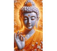 ARTGOTO Diamond Painting Cuadrado Adultos Grande Tamaño Kit Completo,40x70 cm Cuadros Pintura de Diamante para Adultos Buda A,Con Diamond Painting Square Accesorios para Decorar