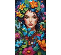 ARTGOTO Diamond Painting Cuadrado Adultos Grande Tamaño Kit Completo,40x70 cm Cuadros Pintura de Diamante para Adultos Mujer B,Con Diamond Painting Square Accesorios para Decorar