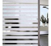 Arthome persianas Esmerilado privacidad Ventana película estática se aferran Vidrio Ventana Pegatina sin Pegamento Bloqueo Solar Anti-UV Ventana Tinte de Vinilo para la Oficina en casa 90x254cm