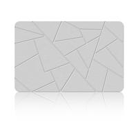 Arthome Piedra Alfombra de Baño Diatomeas Tierra Alfombra de Baño 60x40cm Grande Antideslizante Super Absorbente Alfombra de Ducha para Baño Cocina Secado Rápido Fácil de Limpiar Gris