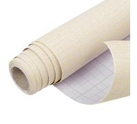 Arthome vinilo adhesivo muebles 40cmx3m Texturizado Grasscloth Papel Pintado,Autoadhesivo Removible Contacto Papel Adhesivo para Dormitorio Estar Armario,Revestimiento mural adhesivo(Beige）