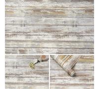 Arthome Vinilo Adhesivo Muebles Madera Rústica,Vintage Madera Papel Pintado Autoadhesivo,Contacto Papel Adhesivo Decorativo para Encimeras,Armarios,Removible,Gris Madera,90cmx3m