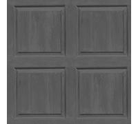 Arthouse Papel pintado de panel lavado gris carbón - Efecto de paneles sintéticos - Efecto de grano de madera visible - Fácil de instalar - Pegar el papel - Características de pared o habitación completa muy a la moda - 909600