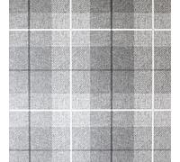 Arthouse - Papel Tapiz Texturizado Country Diseño Tartán (10 m x 53 cm) (Carbón)