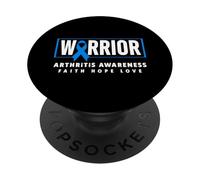Arthritis Warrior - Blue Ribbon Arthritis Concientización PopSockets PopGrip Adhesivo