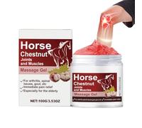 ArthroCareX - Bálsamo de caballo extra fuerte, gel de masaje muscular, gel de masaje articular de castaño de indias, promueve la circulación sanguínea y alivia el dolor articular de forma natural, 100