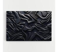 ARTHUB® Cuadro en lienzo 30x40 cm, Black 3d Lines | Decoración de sala, Cuadros colgantes, Decoración de paredes, Decoración de casa, abstractos, ilusiones ópticas