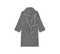 Arthur - Albornoz para hombre Randormeur - Exterior de terciopelo e interior de rizo - Cuello chal y bolsillos de parche - 100% algodón - Marino - Talla XXL, azul, XXL